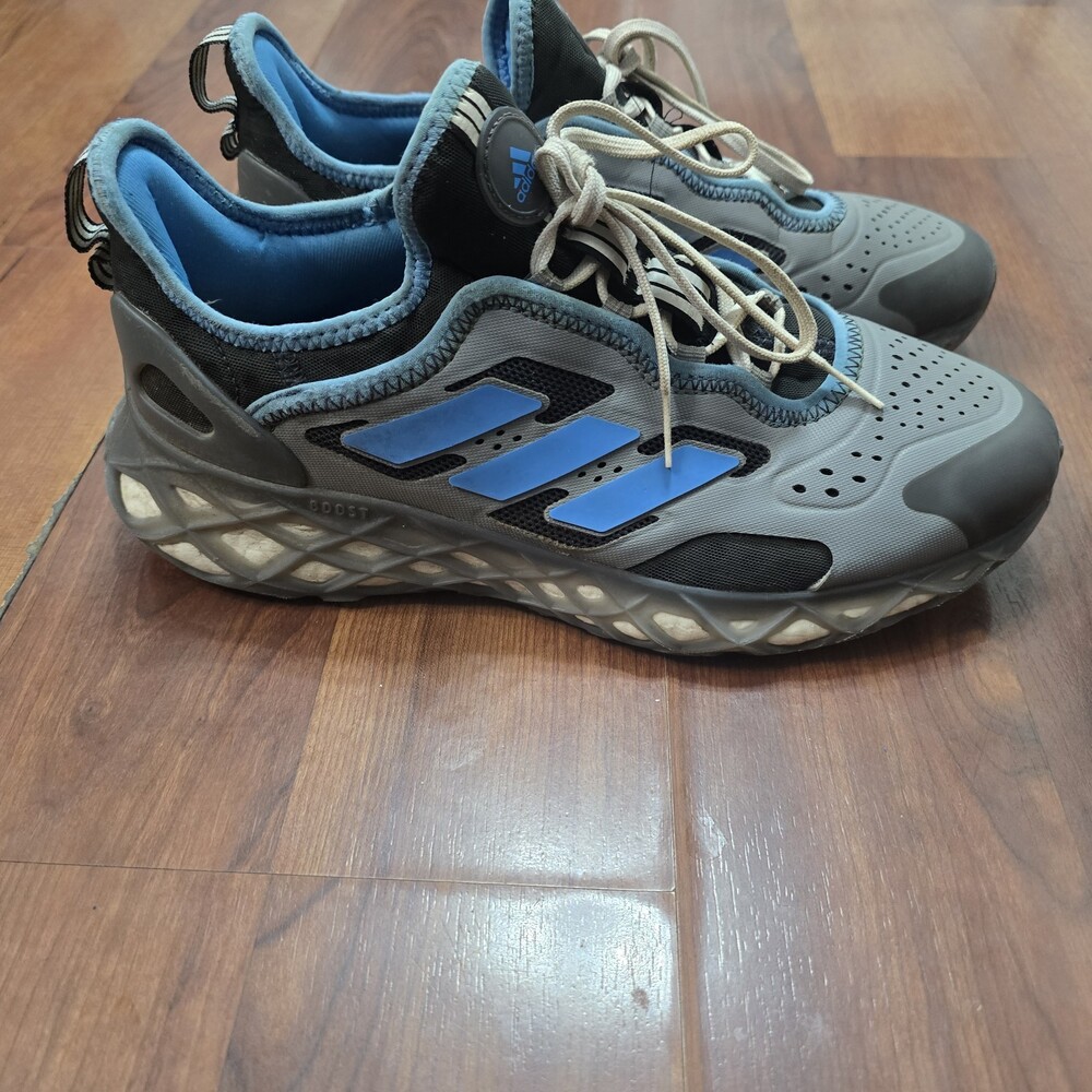 ADIDAS Ultra Boost Web DNA Men’s Size 8.5 Running Shoes Grey Pulse Blue Colorway